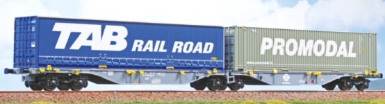 ACME 40496 - H0 - Containertragwagen Rail Road/Promodal, Ermewa, Ep. VI